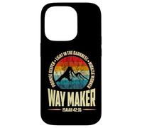 Waymaker Promise Keeper Miracle Worker Christian Men Carcasa para iPhone 14 Pro