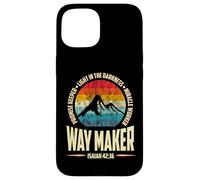 Waymaker Promise Keeper Miracle Worker Christian Men Carcasa para iPhone 15
