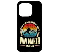 Waymaker Promise Keeper Miracle Worker Christian Men Carcasa para iPhone 15 Pro