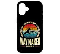 Waymaker Promise Keeper Miracle Worker Christian Men Carcasa para iPhone 16