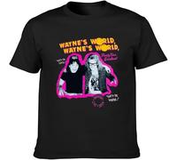 Wayne' World Mike Myers Movie Men's T-Shirt Unisex tee Black S