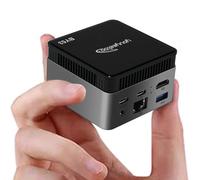 WayPonDEV BY53 Mini computadora Intel Alder Lake N150, Mini PC Windows 11 Pro, 12GB RAM LPDDR5, SSD SATA M.2 2242, Compatible con Pantalla Dual 4K, WiFi5/BT4.2 (12GB RAM+256GB SSD)