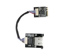 WayPonDEV M.2 A E Key to 2,5 Gigabit Ethernet Modul, i225 i226 2,5G Ethernet Server NIC, 10/100/1000/25000 Mbps RJ45 LAN, tarjeta de red Multi-Gigabit M.2 (i226 M.2 A+E, 10 cm)