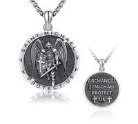 Waysles Collares religiosos de plata de ley 925 patrons protectores religiosos nosotros amuleto joyería regalo para hombres mujeres