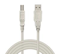 Waytex 11250 - Cable USB 2.0 Tipo A Macho a Tipo B Macho, 5 m, Color Beige