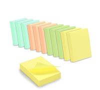WAYTEX 1200 Notas adhesivas reposicionables colores pastel 12 bloques de 100 hojas 3,75 x 5 cm sentido vertical