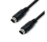 Waytex 22350 MDIN4-Cable de S-Video a RCA, Macho/Macho, 5 m, Color Negro