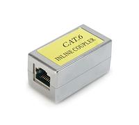 Waytex 30172 - Acoplador RJ45 hembra hembra adaptador RJ45 Cat 6 blindado extensor red acoplador Ethernet compatible con cables LAN y red