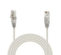 Waytex 31108 - Cable Ethernet de Red RJ45, Cat 6, UTP, 1 Gbps, 250 MHz, Compatible con PC, Switch, Router, módem, Amplificador de Red, Consolas de Juegos, TV - 3 m, Gris