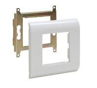 Waytex 37253 - Placa de acabado de pared, soporte para placa, fijación de tornillo, tipo mosaico, color blanco