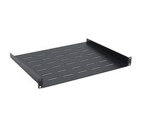 WAYTEX 37466 - Estantería para Armario (19 Pulgadas, 1U, Profundidad 350 mm, fijación Frontal, Montaje Fijo, Color Negro