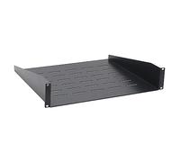 Waytex 37467 Estante para bahía de elaboración de 19 Pulgadas, Negro, 2U - P 400mm