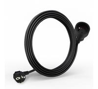 Waytex 51020 - Extensor eléctrico de 3,00 m, Cable 3 x 1,5 mm2, enchufes 16 A Europa 2P+T con Seguridad Infantil, Certificado CE NF, Color Negro