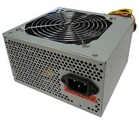 Waytex 52330 - Fuente de alimentación ATX Doble Ventilador PFC Activo 450 W, Color Plateado