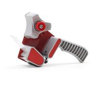 WAYTEX 930913 - Desenrollador de cinta adhesiva de embalaje de hasta 50 mm de ancho, con asa ergonómica, color gris rojo