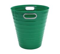 Waytex 931076 Papelera de escritorio verde - Papelera de plástico de diseño moderno para oficina, dormitorio, baño, capacidad 12,5 L, color verde