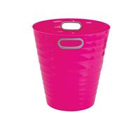 Waytex 931077 Papelera de escritorio rosa - Papelera de plástico de diseño moderno para oficina, dormitorio, baño, capacidad 12,5 L, color rosa