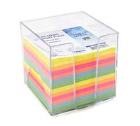 Waytex 931151 - Bloc de notas (700 notas multicolor, 9 x 9 cm, con soporte de plástico transparente)