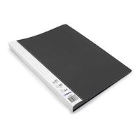Waytex 931333N Premium - Carpeta para documentos (A4, 80 fundas, polipropileno, opaco, 40 fundas, transparentes), color negro
