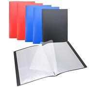 WAYTEX 931420P - Juego de 6 protectores de documentos, A4, 80 vistas, 40 fundas de poliuretano, colores surtidos
