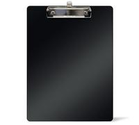 WAYTEX 931490 - Portabloque A4 con pinza con soporte para bolígrafo, tablero de plástico rígido, 22,5 x 31,5 cm, color negro
