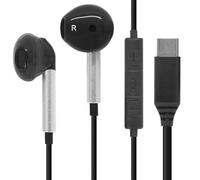 Waytex - Auriculares con cable USB-C intraural universal - Compatible con todas las marcas, móviles, tabletas y PC, reducción de ruidos, controles de volumen y micrófono, manos libres - Cable de 1,2 m