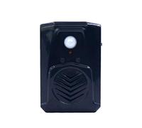 Waytronic Pequeño Sensor de Movimiento infrarrojo PIR Negro Caja de Sonido Grito MP3 Halloween música de Miedo Voz Audio Altavoz con función de Descarga USB (Negro)