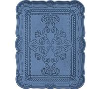 WAYUTO - Bandeja de servir vintage para té, café, bar, platos decorativos rústicos para fiestas, desayuno, cama, almuerzo, cena, frutas, postres, aperitivos, patio, mesa de café, azul