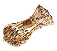 WAYUTO Clip de metal dorado para libros con forma de mano vintage para mujer, clips de almacenamiento de documentos para café, té, bolsas de alimentos, clips decorativos para oficina, escuela, hogar