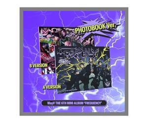 WayV FREQUENCY 6th Mini Album Photobook Version 2 Cover Set CD+88p PhotoBook+1p Folded Poster on Pack+1p PhotoCard+1ea Character Sticker+Tracking Sealed