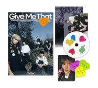 WayV - Mini 5th Album [Give Me That] (A Ver) Dust Cover + Photo Book + CD-R + Photo Card + Folded Poster + Postcard + Sticker + 3 Extra Photocards