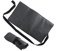 Wazakura - Estuche de Herramientas de Bonsái Enrollable Hecho en Japón en Piel Sintética con 7 Bolsillos - Bolsa para Kit de Herramientas de Jardinería Japonesa Flexible con Lazo de Cierre