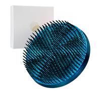 Wazakura Ikebana Kenzan - Soporte para flores japonés, color rojo, redondo, latón, fabricado en Japón (Azul 80mm)