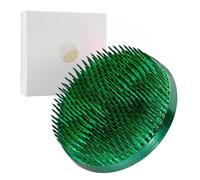 Wazakura Ikebana Kenzan - Soporte para flores japonés, color rojo, redondo, latón, fabricado en Japón (Verde 80mm)