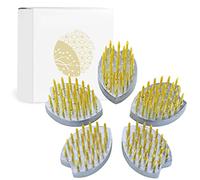 Wazakura Juego de 5 piezas de flores de Sakura Kenzan para Arreglos Florales, Hecho en Japón, Herramienta Japonesa para Ikebana Soporte de Alfileres para Flores - Set Kenzan Sakura 5PCS