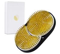 Wazakura Kenzan de Latón Sol y Luna Entrelazado para Ikebana (109x67mm) para Arreglos Florales, Hecho en Japón, Herramienta para Ikebana Soporte de Alfileres para Flores - Kenzan Sol y Luna Grande