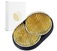 Wazakura Kenzan de Latón Sol y Luna Entrelazado para Ikebana (93x59mm) para Arreglos Florales, Hecho en Japón, Herramienta Japonesa para Ikebana Soporte de Alfileres para Flores - Kenzan Sol y Luna