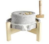 WAZCSD Molino De Grano De Piedra, Molinillo De Piedra Azul Para Cereales Secos Y Húmedos, Molino De Grano Manual Para Cocina Casera, Para Frijoles,Especias,Granos de Café(30x45cm/11.8x17.7in)