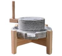 WAZCSD Molino De Piedra Manual, Pulverizador Grande Hecho A Mano, Máquina Trituradora De Alimentos Secos/Húmedos, Para Frijoles, Arroz, Cebada, Maíz, Cannella, Caffè(30cm/11.8in)