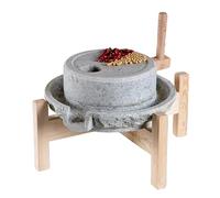 WAZCSD Molino De Piedra Manual, Pulverizador Grande Hecho A Mano, Máquina Trituradora De Alimentos Secos/Húmedos, Para Frijoles, Arroz, Cebada, Maíz, Cannella, Caffè(9.8x13.8in/25x35cm)