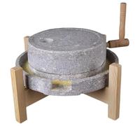 WAZCSD Molino De Piedra Para Granos Manual, Molino Grande De Piedra Para Granos Secos Y Húmedos, Molinillo Clásico De Piedra Azul Para Frijoles,Arroz,Cebada,Maíz,Especias,Pimien(20cm/7.9in)