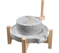 WAZCSD Molino De Piedra Para Granos Manual, Molino Grande De Piedra Para Granos Secos Y Húmedos, Molinillo De Piedra Azul Para Frijoles,Arroz,Maíz,Especias,Granos de Café(35cm/13.8in)