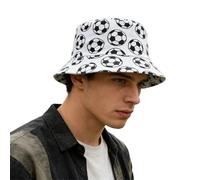 WAZHAKU Bucket Hat WM Fútbol Diseño Elegante Individual Trendy Outdoor Ocio Sombrero de Pesca Sombrero de Seta Verano Unisex Protección Solar Deporte Fan Cap Streetwear Casual Beach Festival