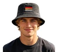 WAZHAKU Gorra de béisbol, gorra de pescador, fútbol, global, banderas, bordados, protección solar, fiesta, exterior, unisex, gorra de verano, festival, playa, vacaciones, R rojo., Talla única