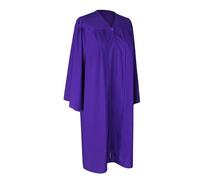WAZHAKU Graduación Talar Unisex Ligero Graduación Túnica con Gorra de Graduación y Borla Incluido Adecuado para Todas las Estaciones Cierre en la Parte Delantera Guía Talla Simple Negro, morado, S