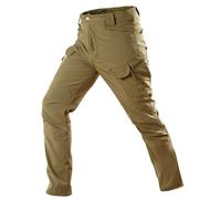 WAZHAKU Pantalón Térmico de Trabajo para Hombre, Pantalón Táctico de Forro Polar, Pantalón Cargo, Impermeable, Pantalón de Lluvia, Pantalón Baggy, Pantalón de Combate, Pantalón de Invierno, Camouflage