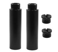 Waziaqoc 2 tubos de extensión de soporte de micrófono, hembra de 3/8 pulgadas a macho de 5/8 pulgadas, extensor de tubo de extensión de micrófono, accesorios para soportes de brazo de escritorio