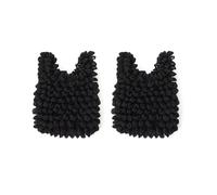 WAZUBC 2 bolsas de compras reutilizables, bolsa de compras elástica con patrón de burbujas para uso diario, viajes, almacenamiento, Black, one size