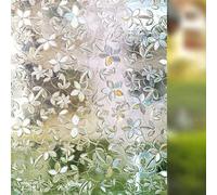 WAZUBC 2 Piezas Películas de Privacidad para Ventana Película de Vidrio Esmerilado no Adhesiva Sin Pegamento Autoadhesiva de Vinilo Esmerilado Opaco Decorativo para Cocina (45 x 100cm)