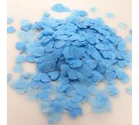 WAZUBC Confeti de corazón, 10000 piezas de papel biodegradable en forma de corazón para boda, color azul